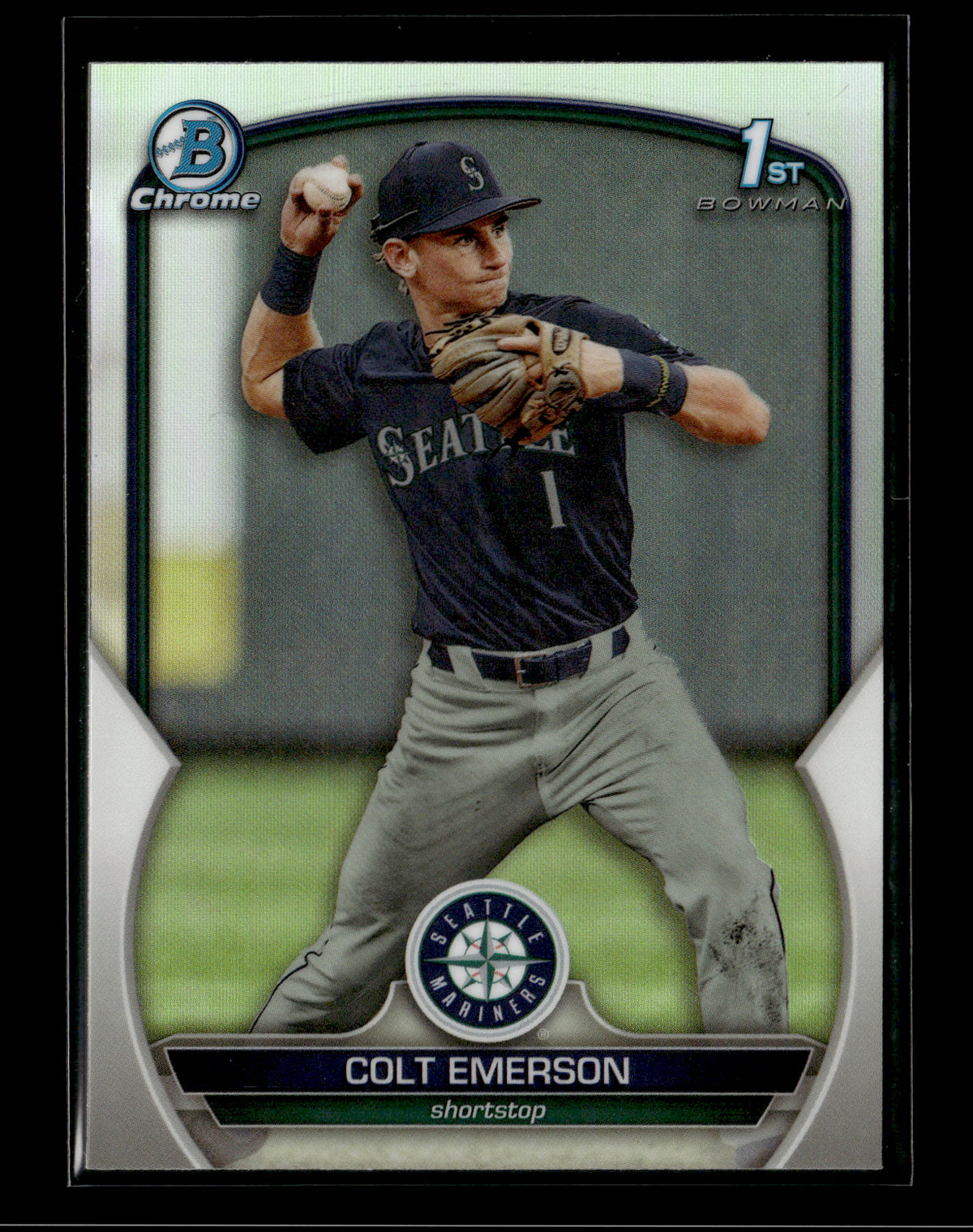 2023 Bowman Draft Colt Emerson #BDC-42 Chrome Refractor Seattle Mariners