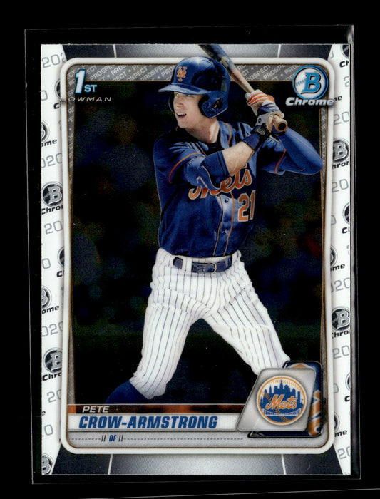 2020 Bowman Draft Pete Crow-Armstrong #BD-72 Chrome New York Mets