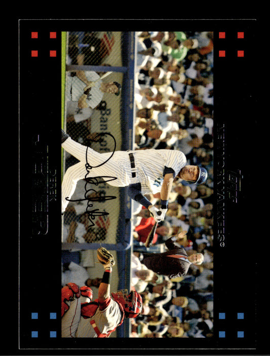 2007 Topps Derek Jeter #40b : With Mantle/Bush New York Yankees