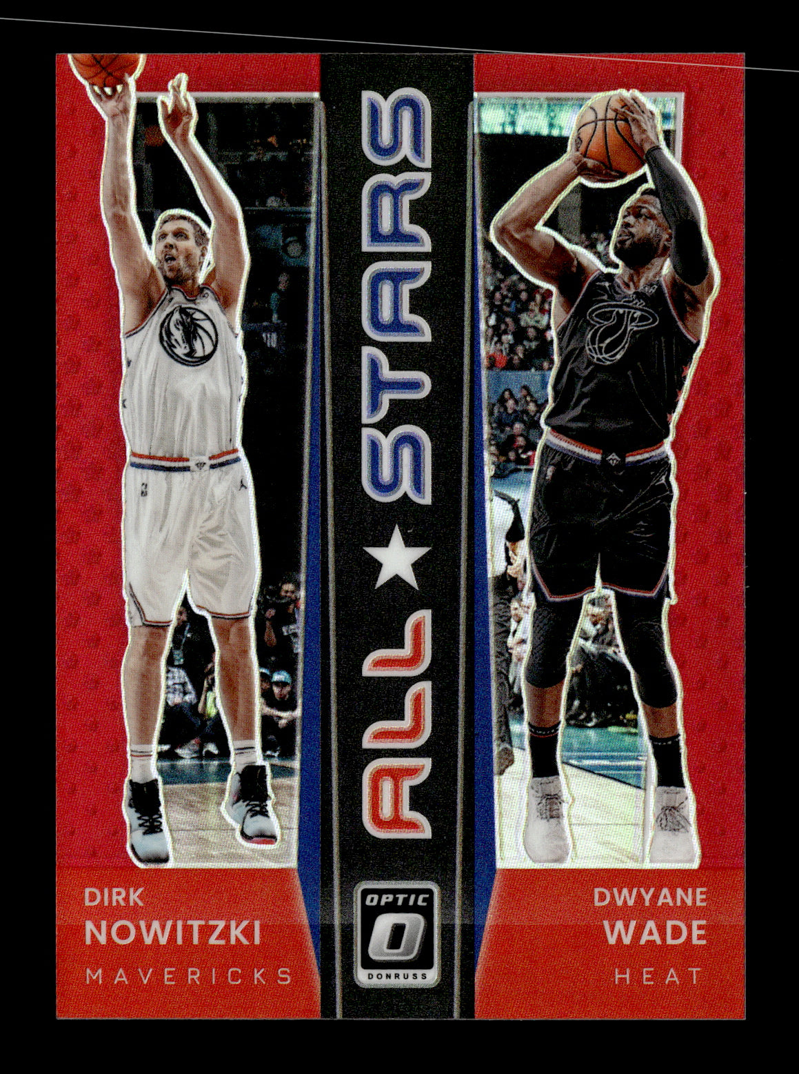 2021-22 Donruss Optic Dirk Nowitzki / Dwyane Wade #12 All-Stars Red Mavericks/ Heat