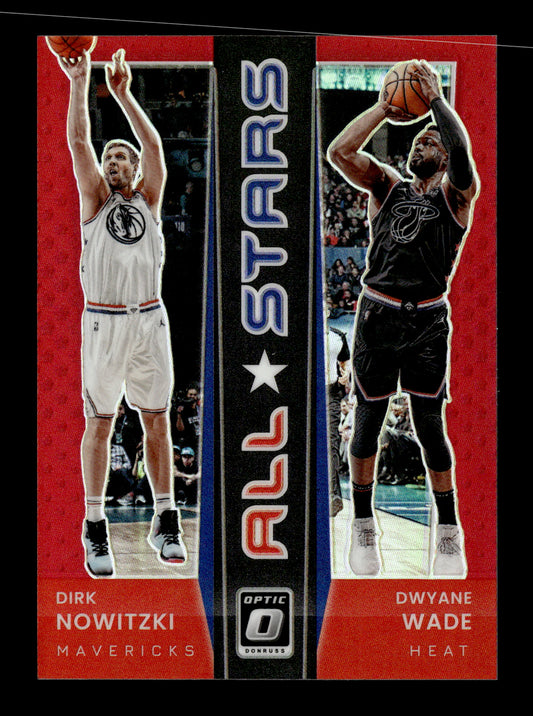 2021-22 Donruss Optic Dirk Nowitzki / Dwyane Wade #12 All-Stars Red Mavericks/ Heat