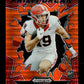 2024 Panini Prizm Draft Picks Brock Bowers #PB-BBS Prizm Break Orange Pulsar #/49 Georgia Bulldogs
