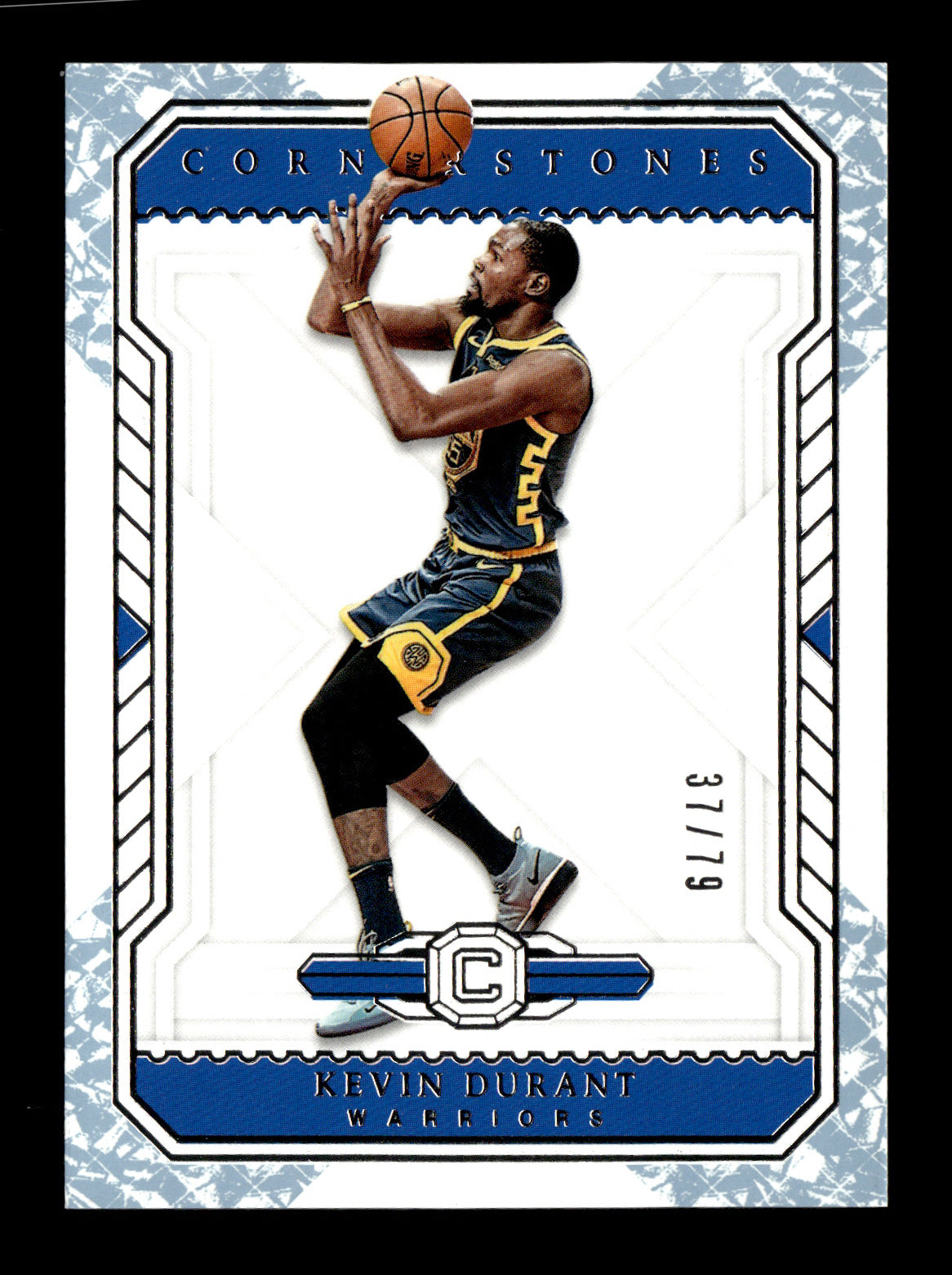 2018-19 Panini Cornerstones Kevin Durant #91 Crystal #/79 Golden State Warriors