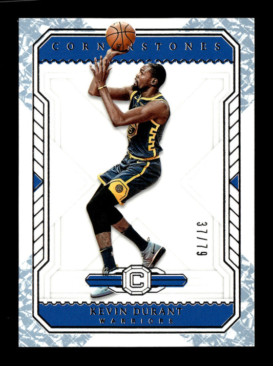 2018-19 Panini Cornerstones Kevin Durant #91 Crystal #/79 Golden State Warriors