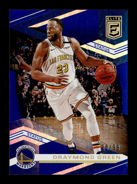 2019-20 Donruss Elite Draymond Green #50 Blue #/99 Golden State Warriors