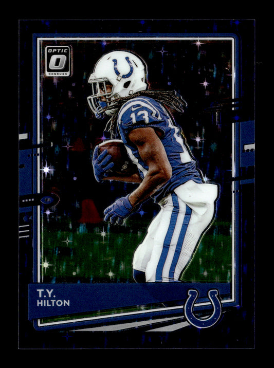 2020 Donruss Optic T.Y. Hilton #47 Purple Stars #/25 Indianapolis Colts