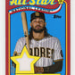 2024 Topps Fernando Tatis Jr. #89ASR-FT 1989 Topps Baseball 35th Anniversary All-Stars Relics Red #/25 San Diego Padres