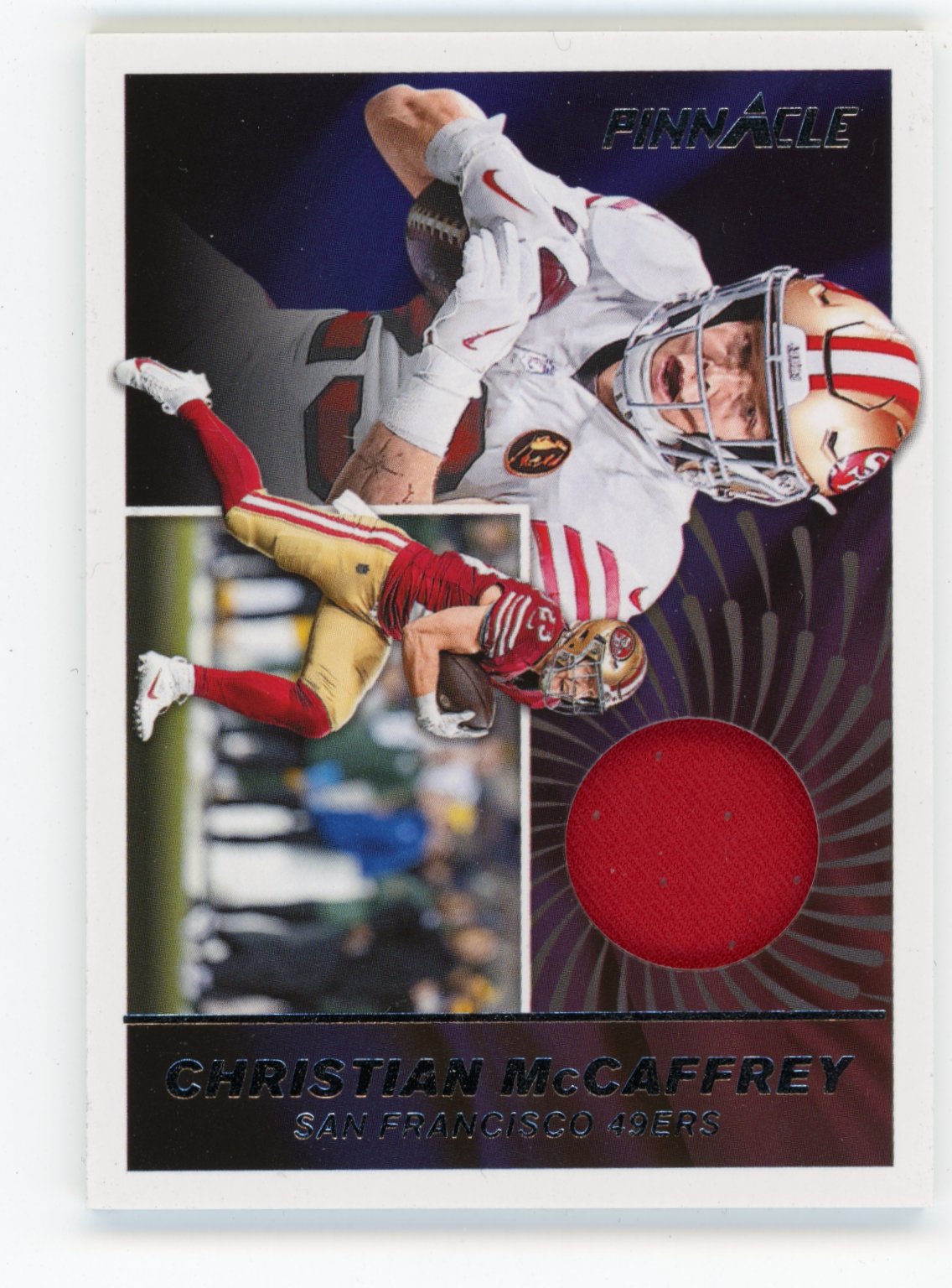 2024 Panini Encore Christian McCaffrey #PJ-CMY Pinnacle Jerseys #/199 San Francisco 49ers