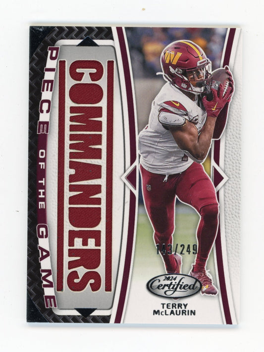 2024 Panini Certified Terry McLaurin #POG-TMN Piece of the Game #/249 Washington Commanders