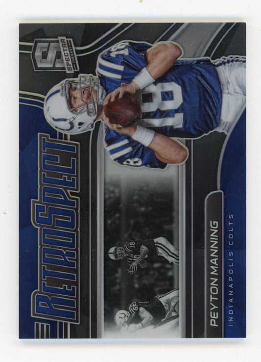 2021 Panini Spectra Peyton Manning #RS-PM RetroSpect #/149 Indianapolis Colts
