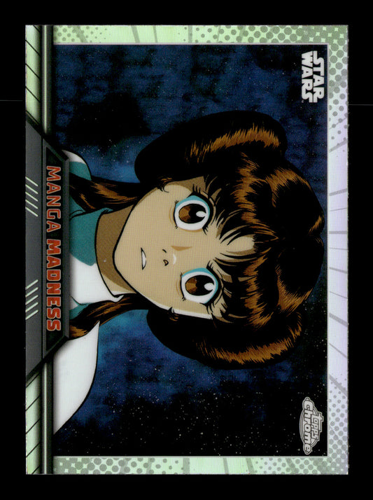 2023 Topps Chrome Star Wars Princess Leia #MM-14 Manga Madness