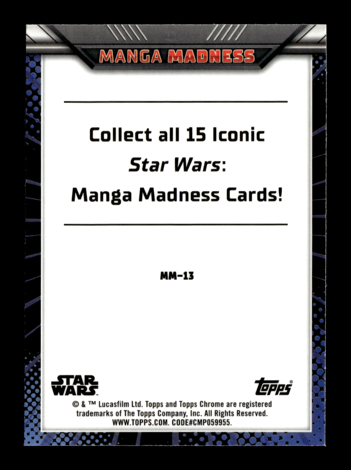 2023 Topps Chrome Star Wars Emperor Palpatine / Millennium Falcon #MM-13 Manga Madness