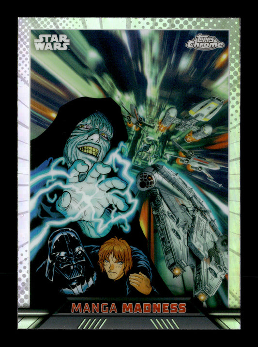 2023 Topps Chrome Star Wars Emperor Palpatine / Millennium Falcon #MM-13 Manga Madness