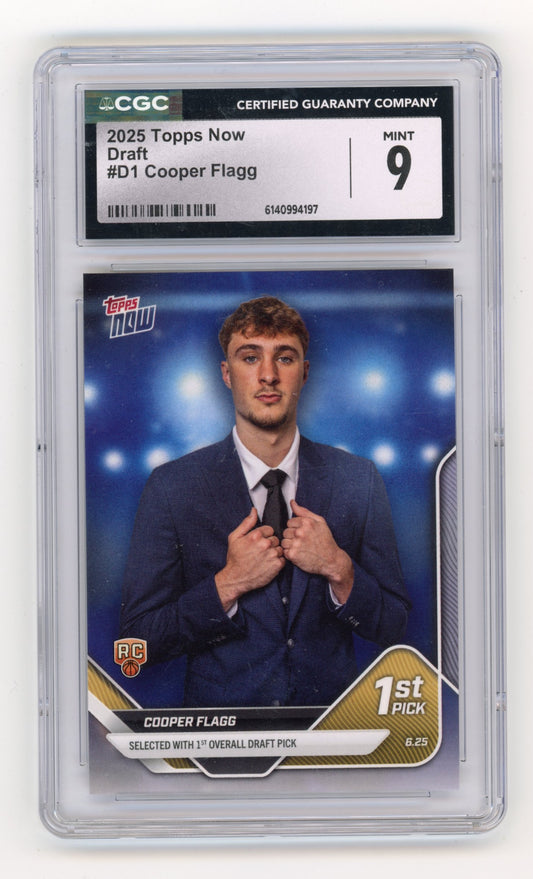 2025-26 Topps Now Cooper Flagg #D1 Dallas Mavericks