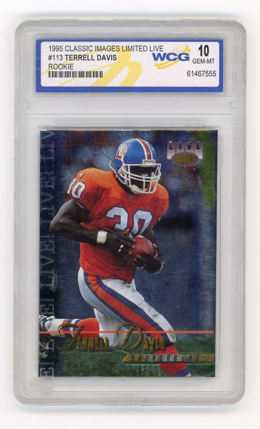 1995 Classic Images Limited Live Terrell Davis #113 Denver Broncos