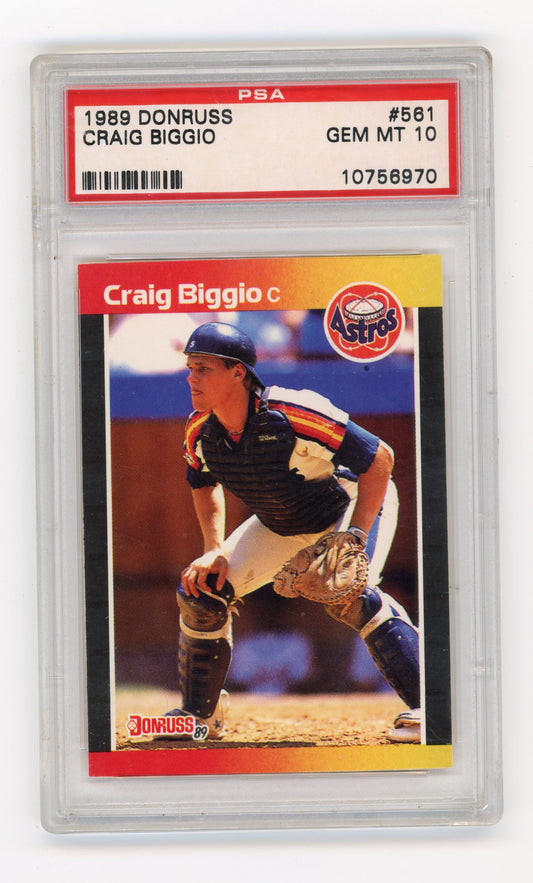 1989 Donruss Craig Biggio #561d Houston Astros