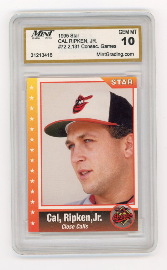 1995 Star Cal Ripken, Jr. 80 (Unlicensed) Cal Ripken Jr. #72 Baltimore Orioles