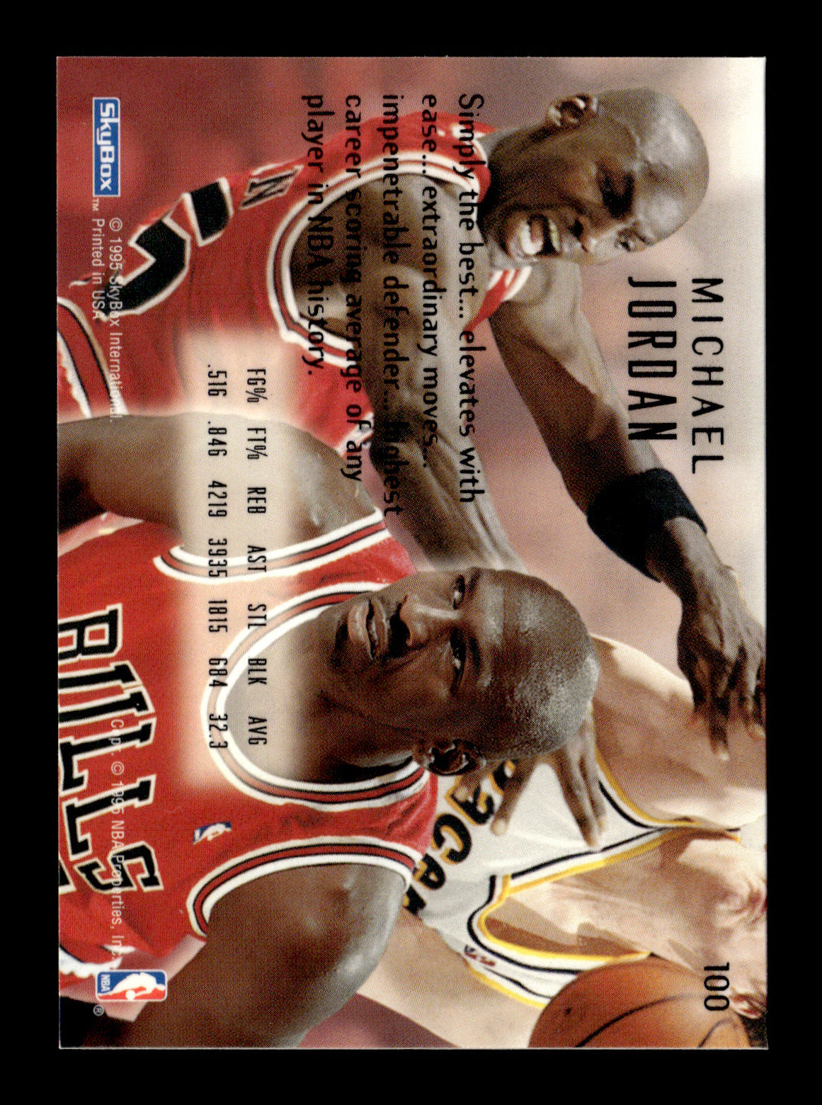 1994-95 SkyBox E-Motion Michael Jordan #100 Chicago Bulls