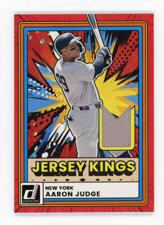 2026 Donruss Aaron Judge #JK-AJ Jersey Kings Red #/99 New York Yankees