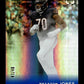 2025 Panini Photogenic Braxton Jones #64 Blue #/49 Chicago Bears