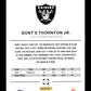 2025 Panini Photogenic Dont'e Thornton Jr. #167 Teal #/35 Las Vegas Raiders
