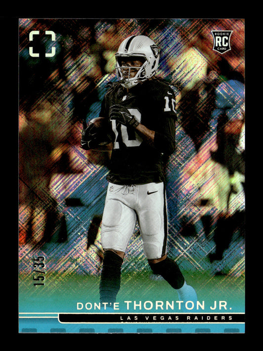 2025 Panini Photogenic Dont'e Thornton Jr. #167 Teal #/35 Las Vegas Raiders