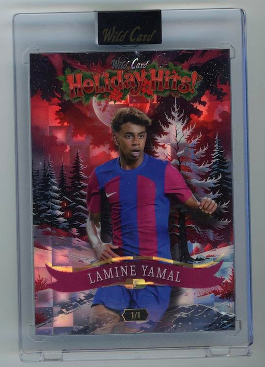 2025 Wild Card Holiday Hits - Laterum Winter Night Red Lamine Yamal #HHc4-LY #/1