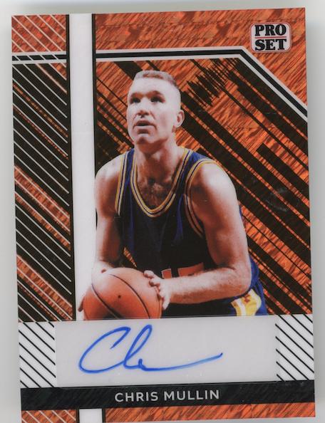 2024 Leaf Collective - Pro Set Auto Shimmer Orange Chris Mullin #PSA-CM1 #/8