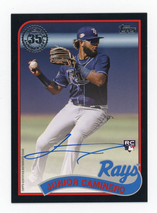2024 Topps Junior Caminero #BSA-CAM Baseball Stars Autographs Black /199 Rays
