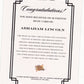 2024 Pieces Of The Past Abraham Lincoln #RELIC-AL Relic