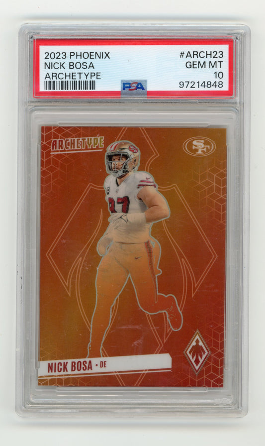 2023 Panini Phoenix Nick Bosa #ARCH-23 Archetype PSA 10 San Francisco 49ers