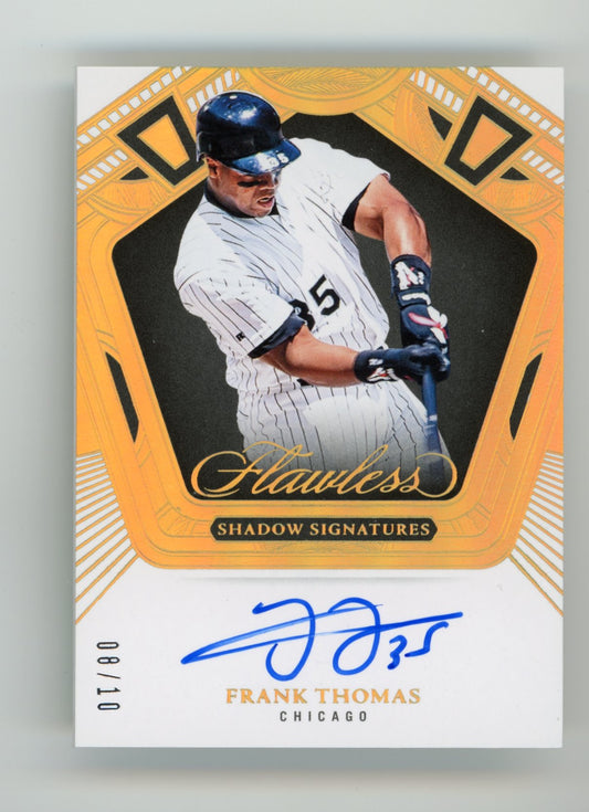 2025 Flawless Frank Thomas #SS-FT Shadow Signatures Gold /10 Chicago White Socks