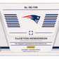 2025 Panini Photogenic TreVeyon Henderson #RKI-THN Rookie Introduction Signatures Bronze Patriots