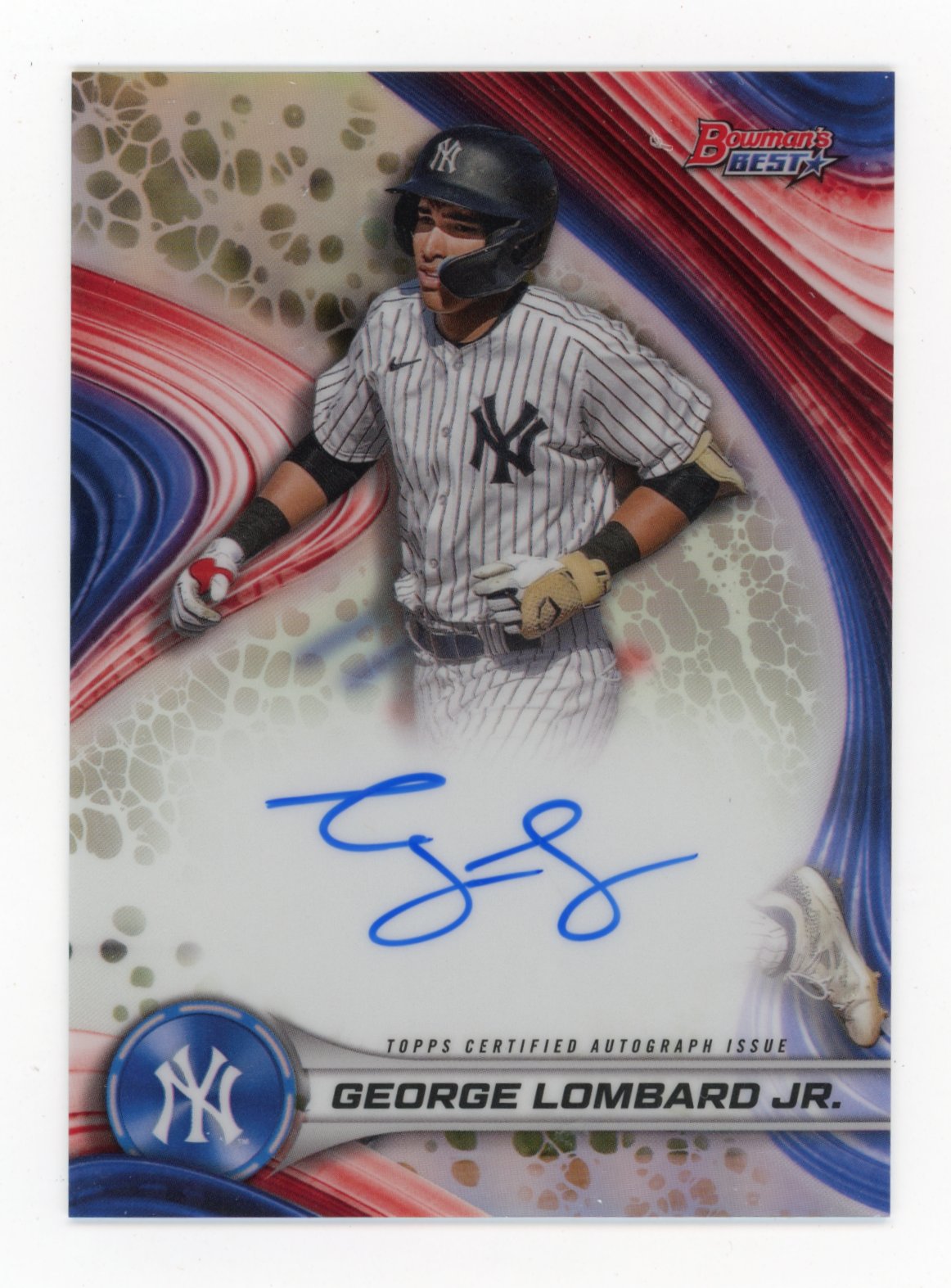 2024 Bowman's Best George Lombard Jr. #B24-GL Autographs Refractors Yankees