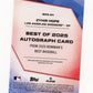 2025 Bowman's Best Zyhir Hope #B25-ZH Best of 2025 Autographs Purple Refractors #/75 Los Angeles Dodgers