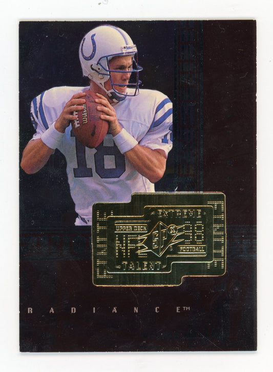 1998 SPx Finite Peyton Manning #287 Radiance #/3600 Indianapolis Colts