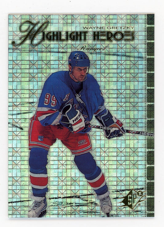 1999-00 SPx Wayne Gretzky #HH1 Highlight Heroes New York Rangers