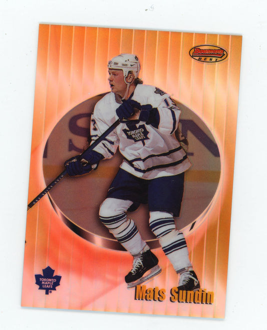 1998-99 Bowman's Best Mats Sundin #39 Refractors #/400 Toronto Maple Leafs