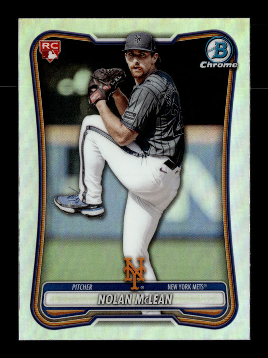 2026 Bowman Nolan McLean #85 Rookie Red RC Logo New York Mets