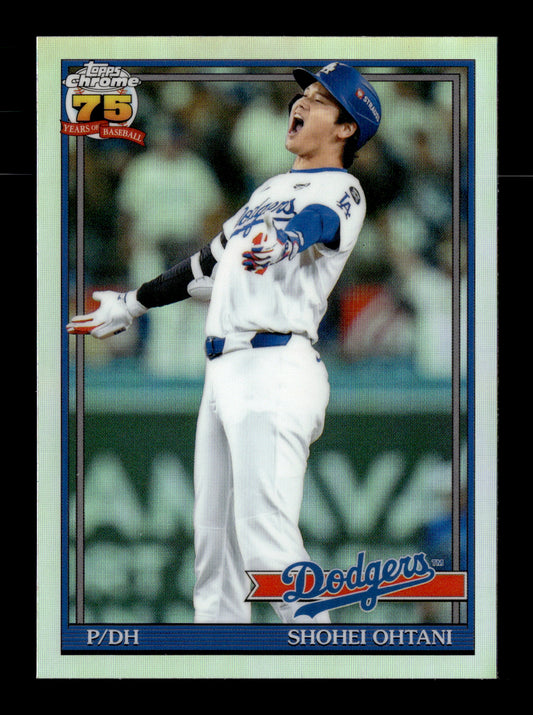 2026 Topps Chrome Shohei Ohtani #91CB-1 1991 Topps Chrome Baseball Los Angeles Dodgers