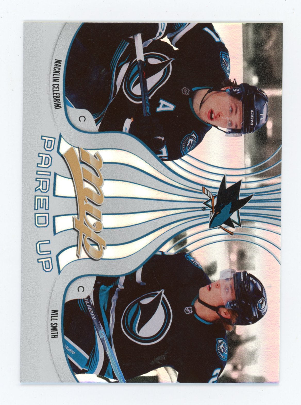 2026-27 Upper Deck MVP Will Smith / Macklin Celebrini #PU-6 Paired Up San Jose Sharks
