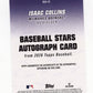 2026 Topps Isaac Collins #BSA-IC Baseball Stars Autographs (Series One) Milwaukee Brewers