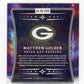 2025 Panini Origins Matthew Golden #RA-MGO Rookie Autographs Green Bay Packers