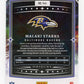 2025 Panini Origins Malaki Starks #144 Turquoise #/50 Baltimore Ravens