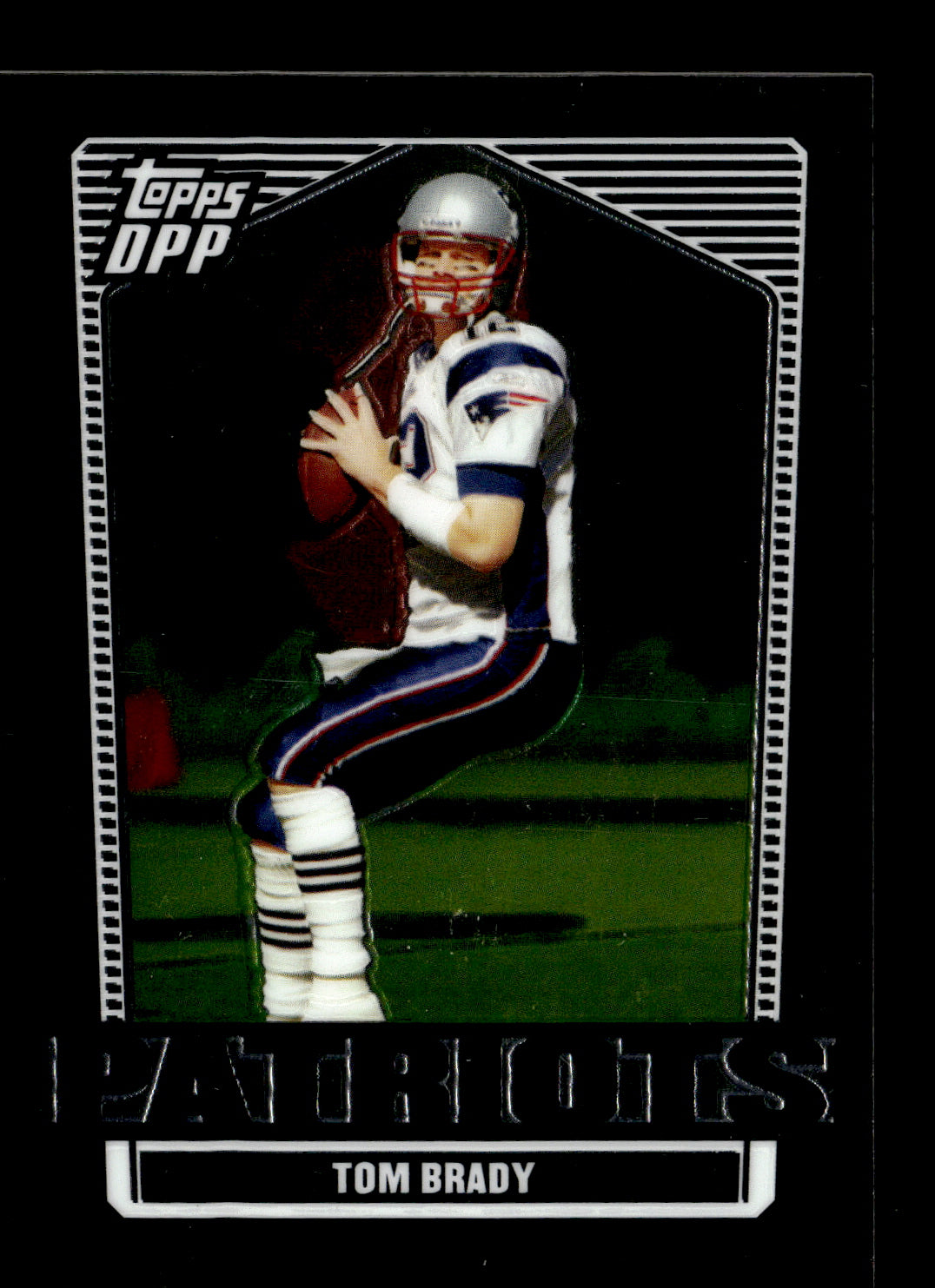 2007 Topps Draft Picks & Prospects Tom Brady #4 Chrome Black New England Patriots