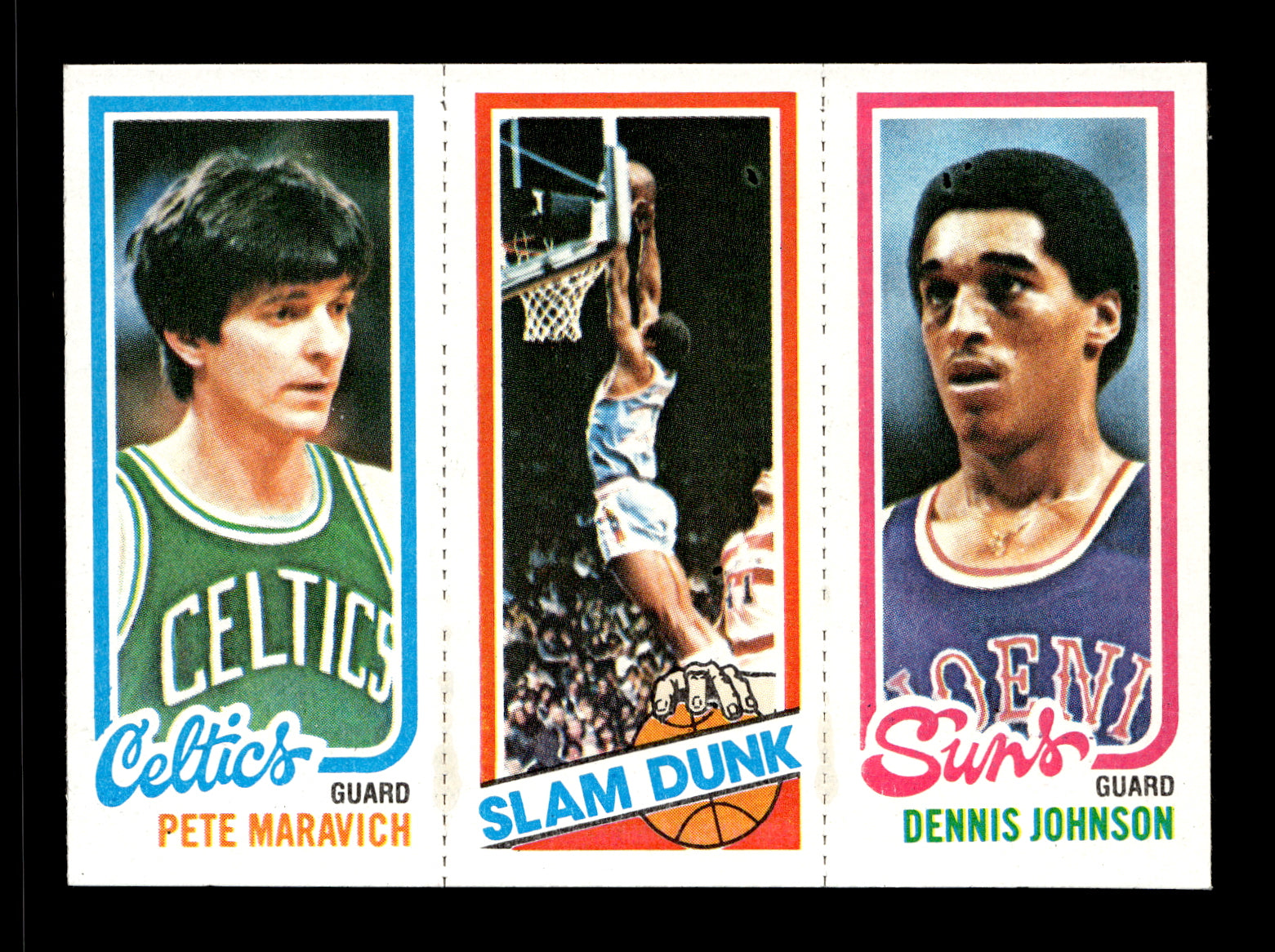 1980-81 Topps Pete Maravich / Lloyd Free / Dennis Johnson #38 / 194 / 264