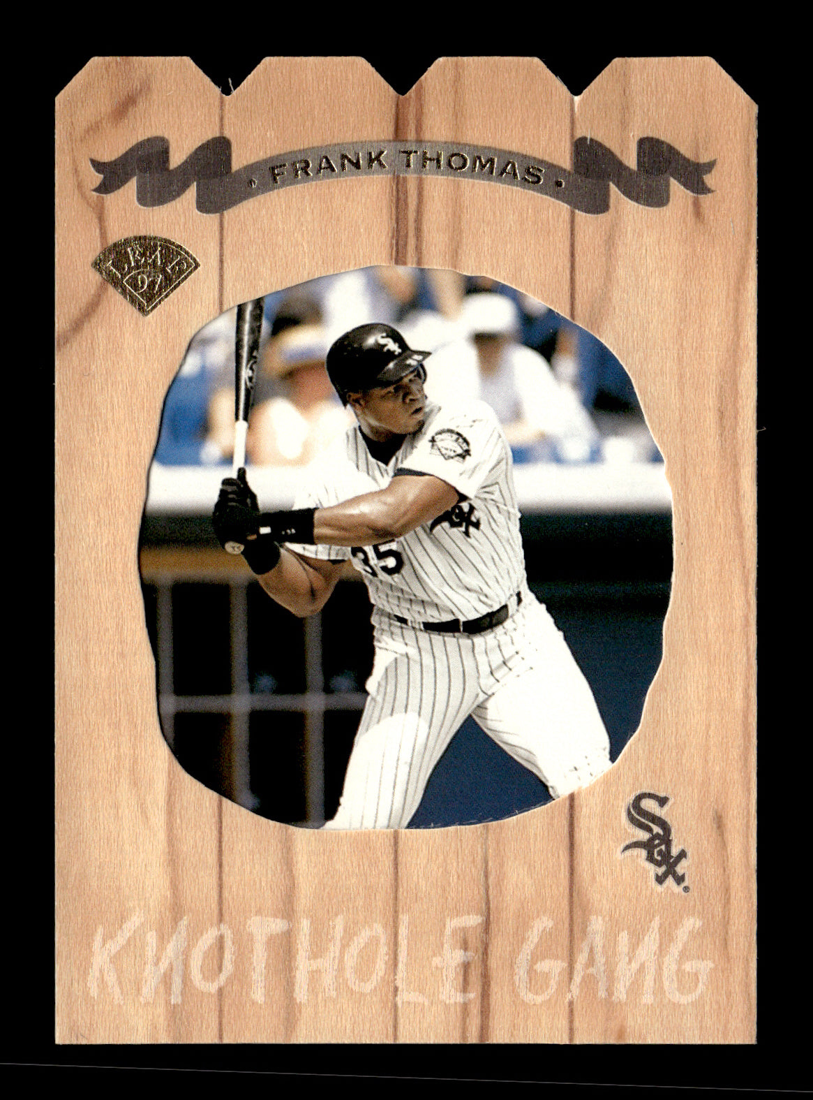 1997 Leaf Frank Thomas #3 Knothole Gang #/5000 Chicago White Sox