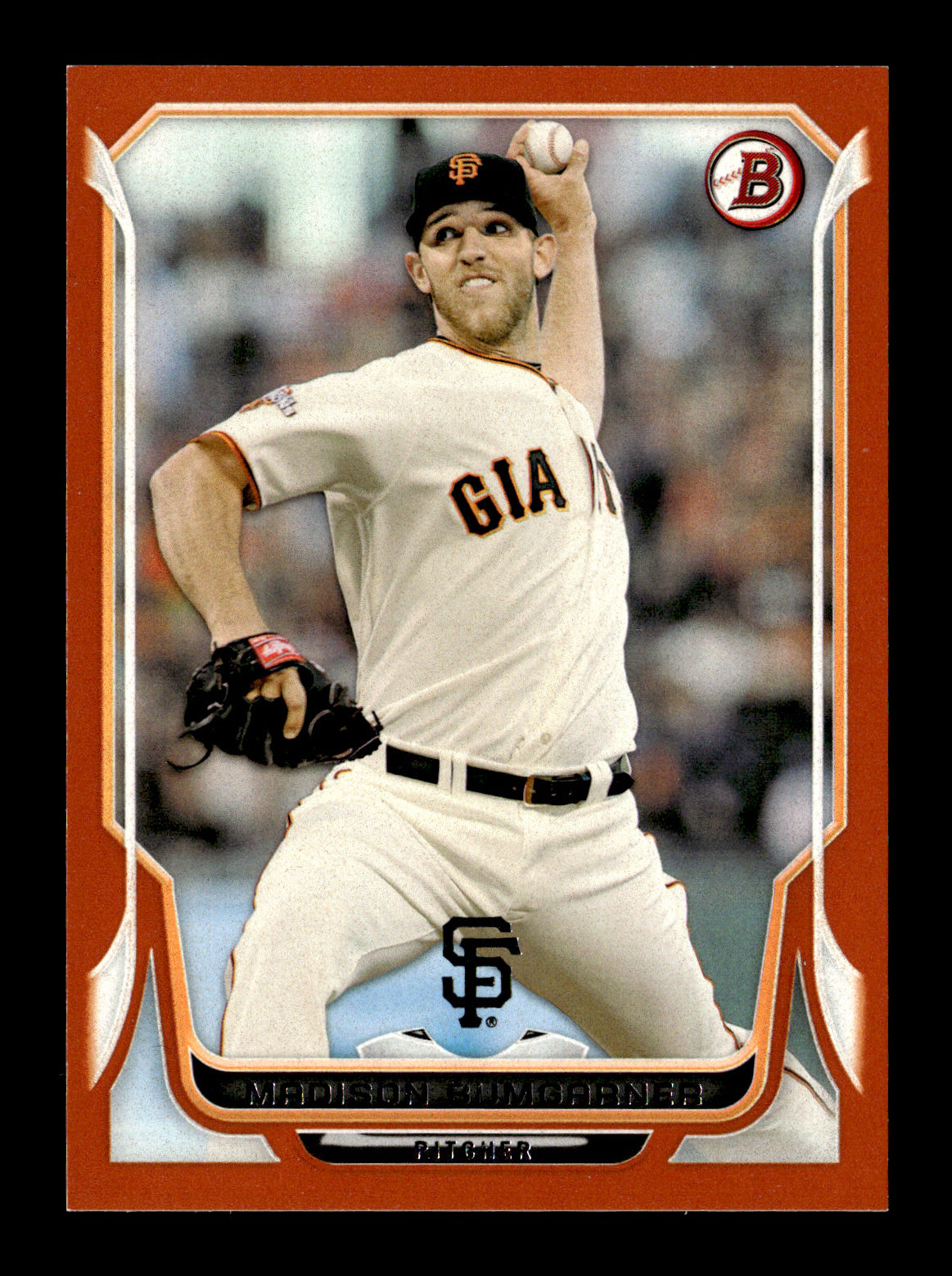 2014 Bowman Madison Bumgarner #211 Orange #/250 San Francisco Giants
