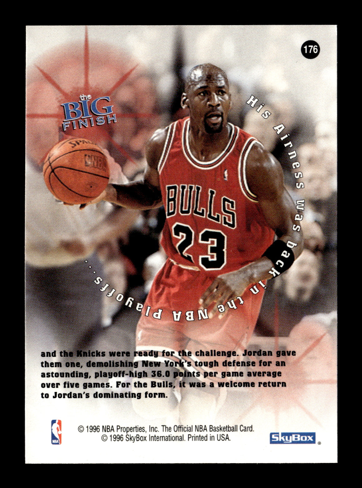 1996-97 Hoops Michael Jordan #176 Chicago Bulls