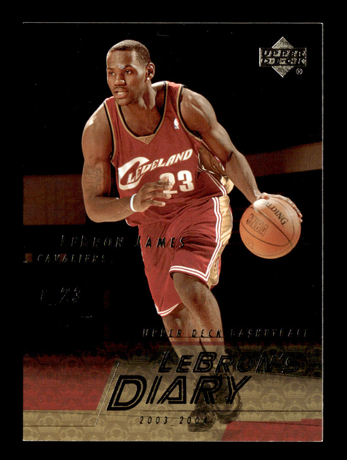 2003-04 Upper Deck LeBron James #LJ14 LeBron's Diary Cleveland Cavaliers
